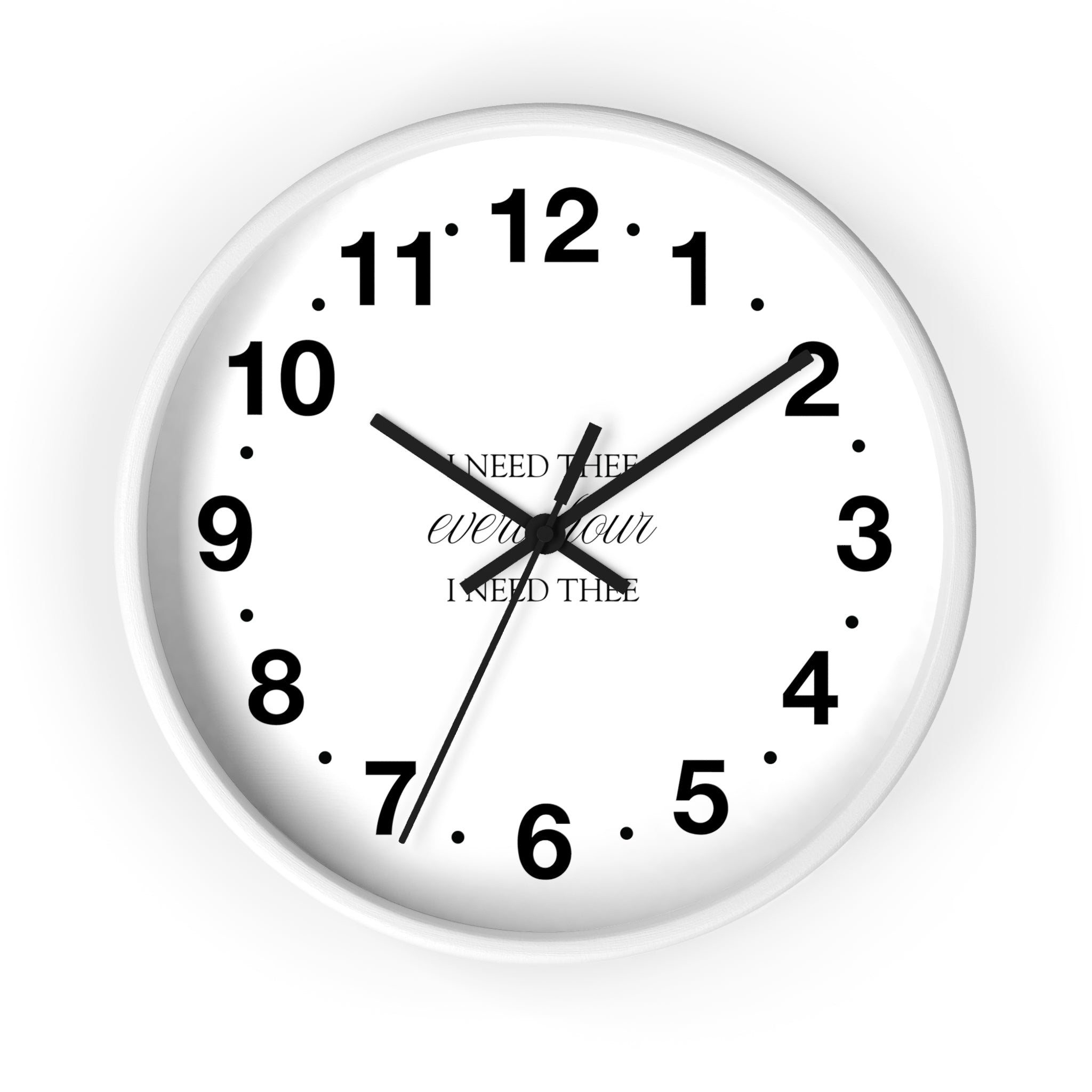 I Need Thee Every Hour | Wall Clock