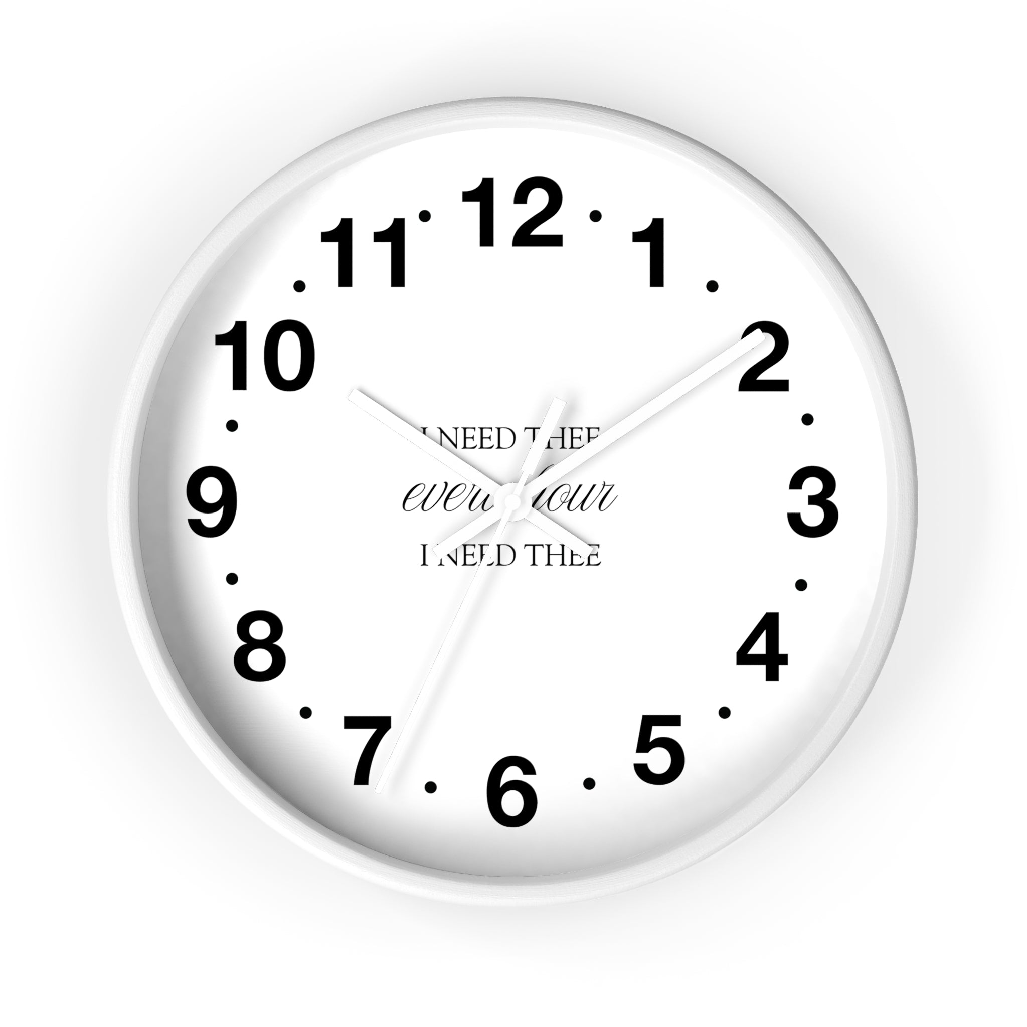 I Need Thee Every Hour | Wall Clock
