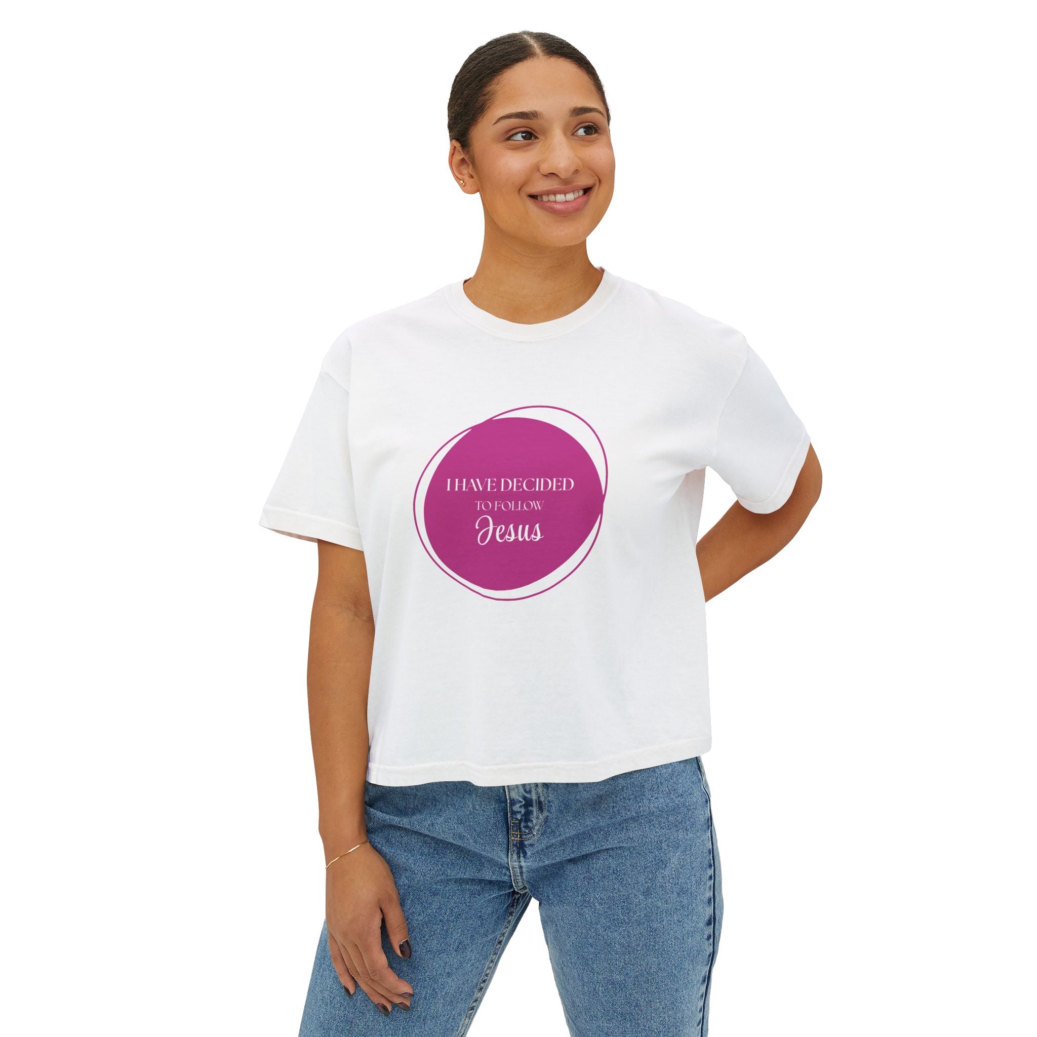 I Have Decided | Womens Boxy Tee | Pink