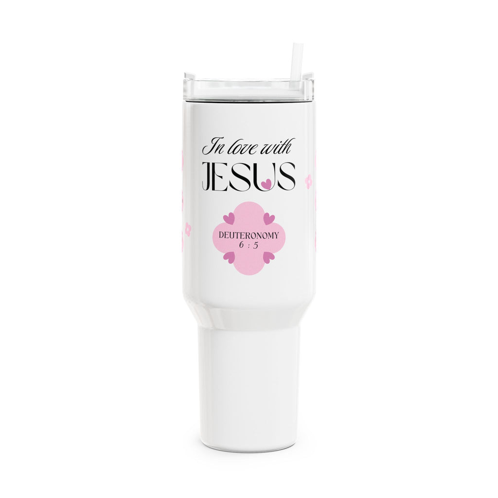In Love with Jesus | Tumbler | Precious Pink, 40oz.