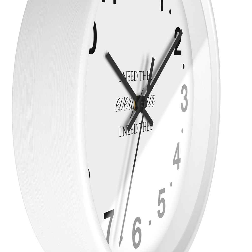 I Need Thee Every Hour | Wall Clock