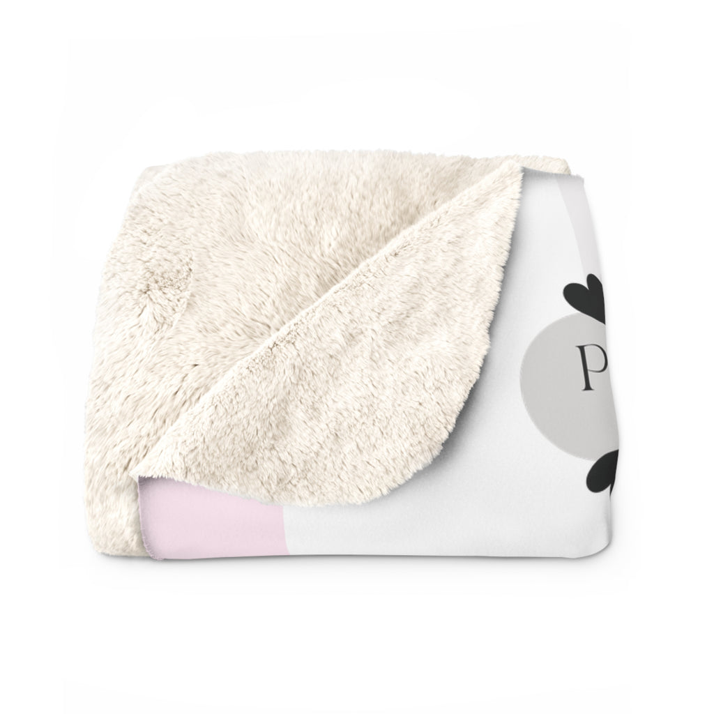 Psalms 91:4 | Sherpa Fleece Blanket | Precious Pink