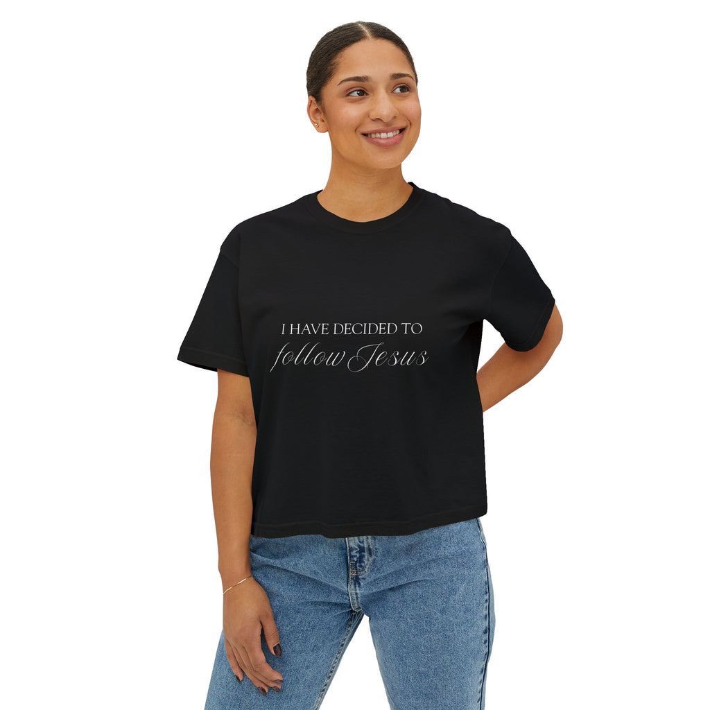 I Have Decided | Womens Faded Tee | Black & Grey