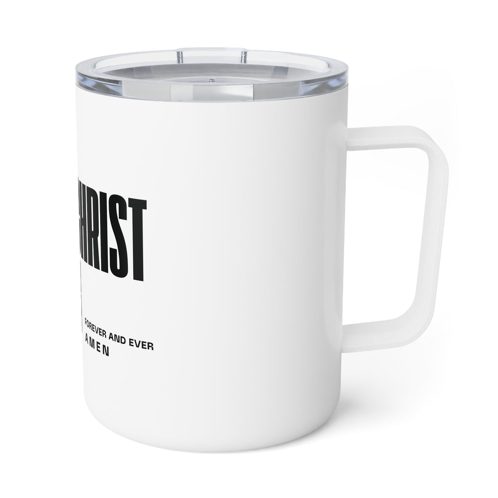 Jesus Is King | Insulated Mug, 10oz. | White