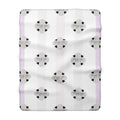 Psalms 91:4 | Sherpa Fleece Blanket | At Peace Lavender