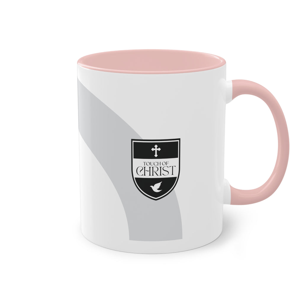 Touch of Christ Crest | Coffee Mug | Two-Tone