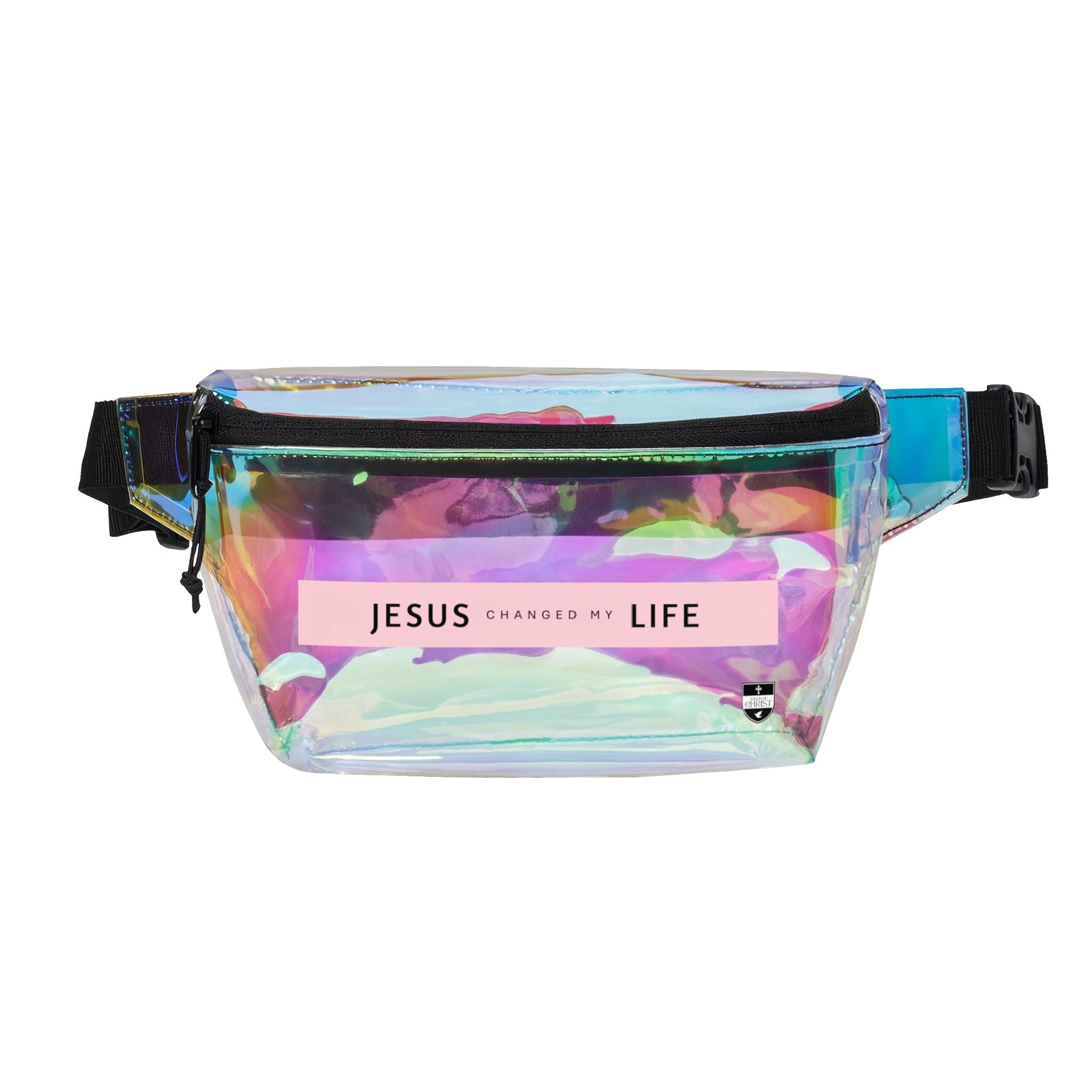 Jesus Changed My Life | Clear or Black PVC Waist Bag