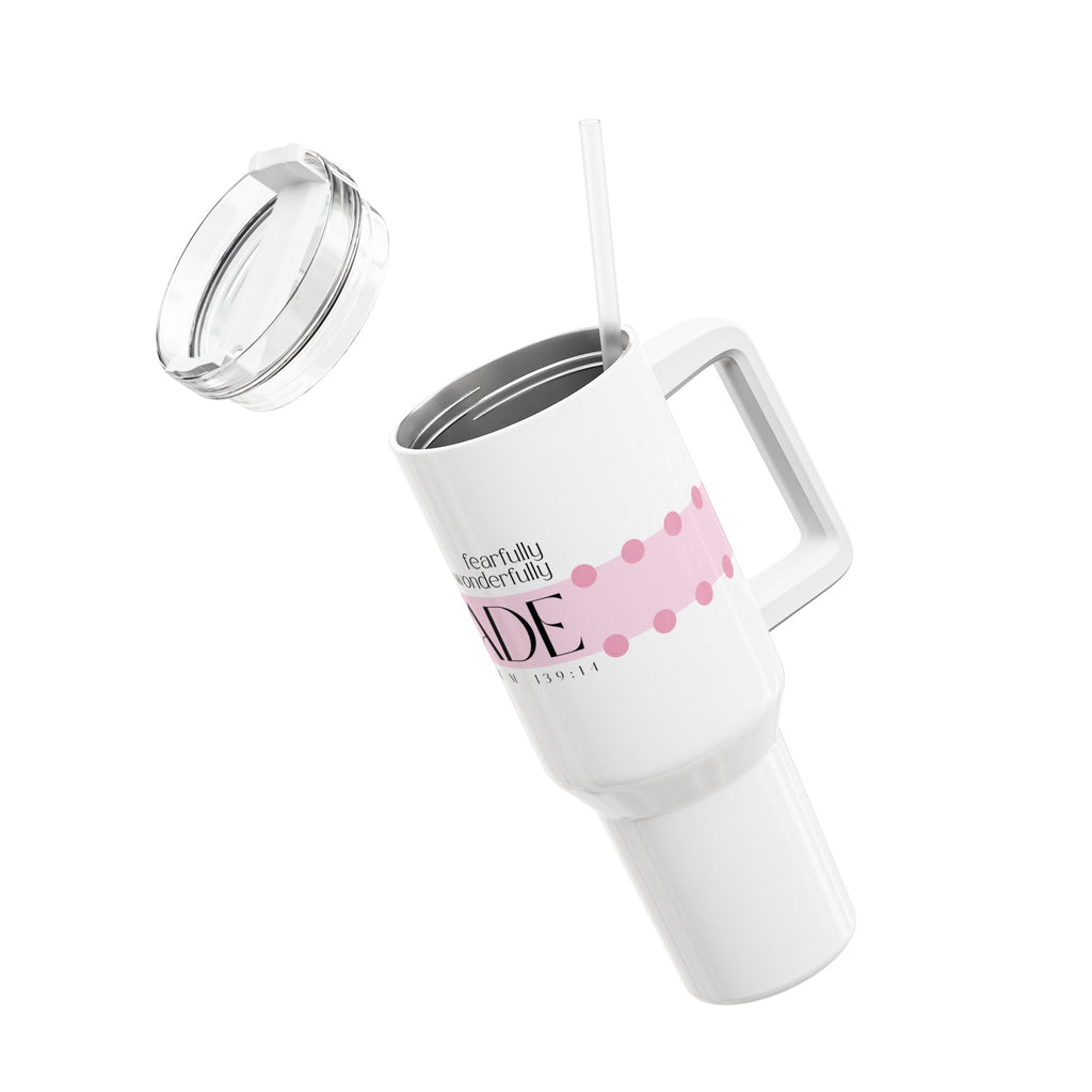 Fearfully and Wonderfully | Tumbler, 40oz. | Precious Pink