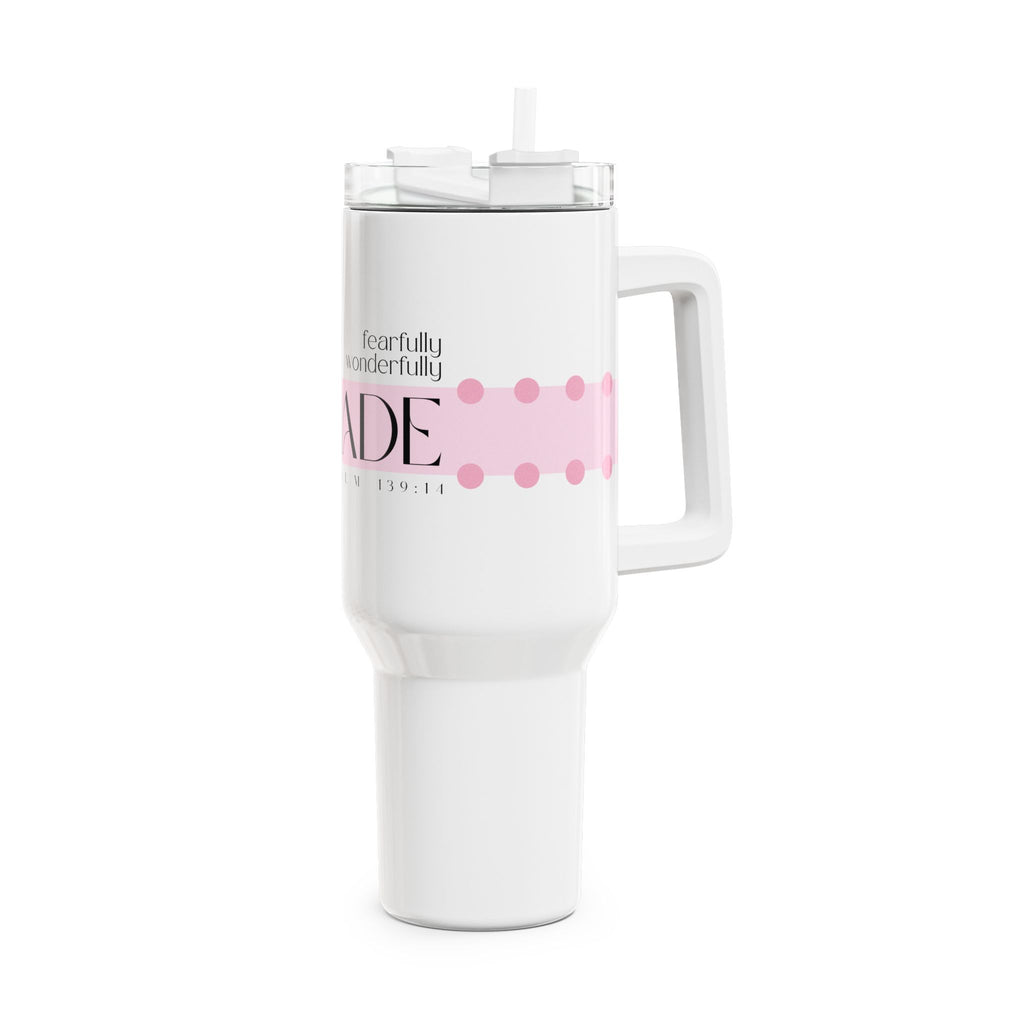 Fearfully and Wonderfully | Tumbler, 40oz. | Precious Pink