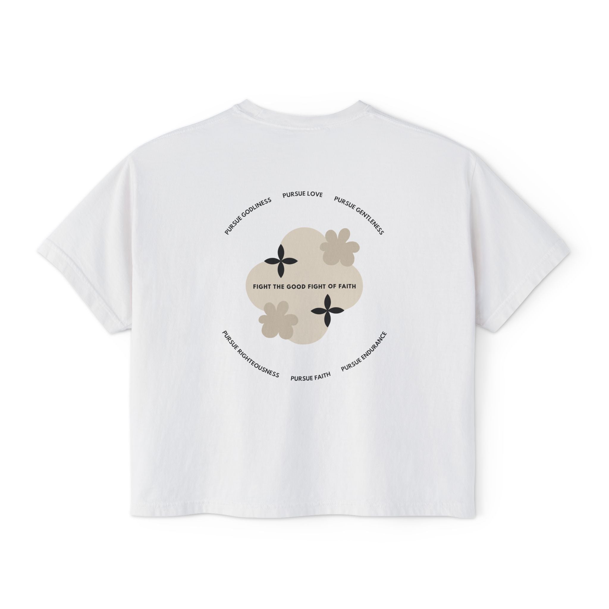 Keep the Faith | Womens Light-Colored Boxy Tee
