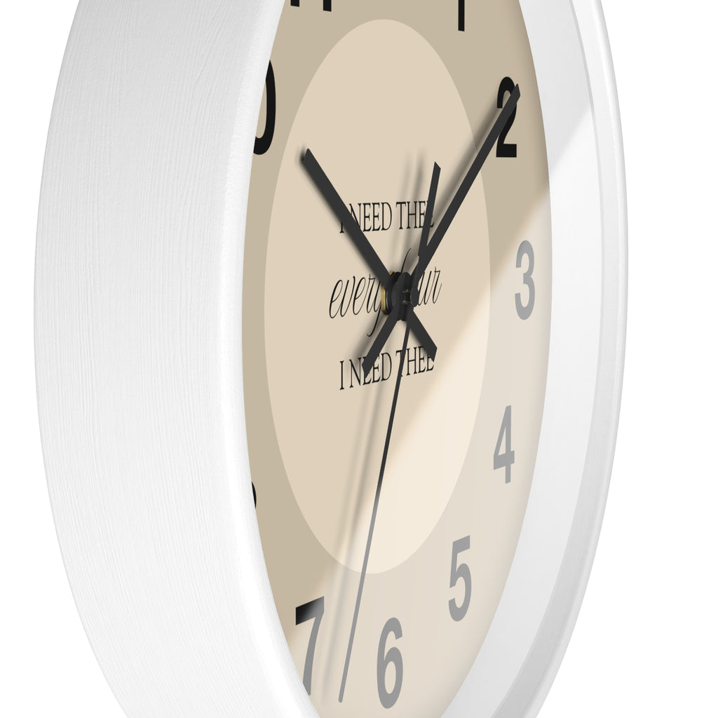 I Need Thee Every Hour | Wall Clock