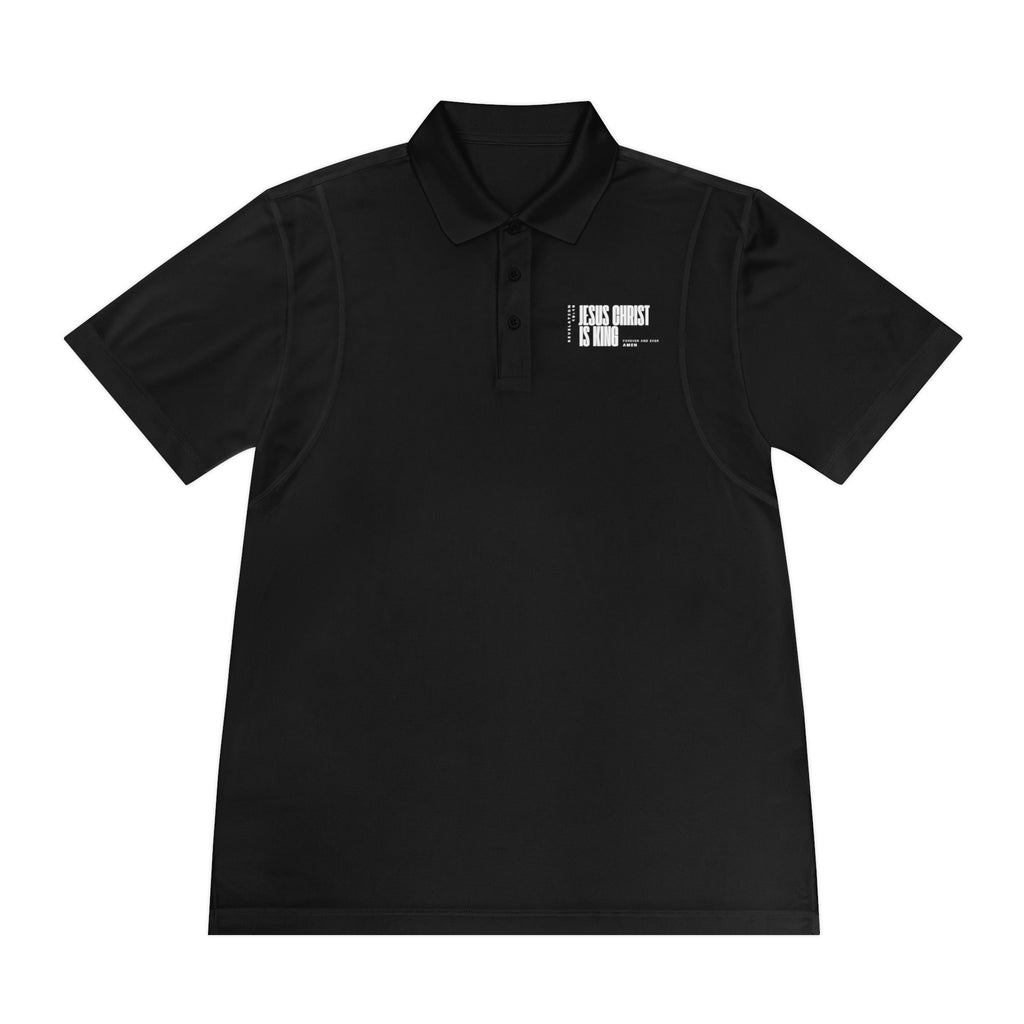 Jesus Is King | Mens Performance Polo