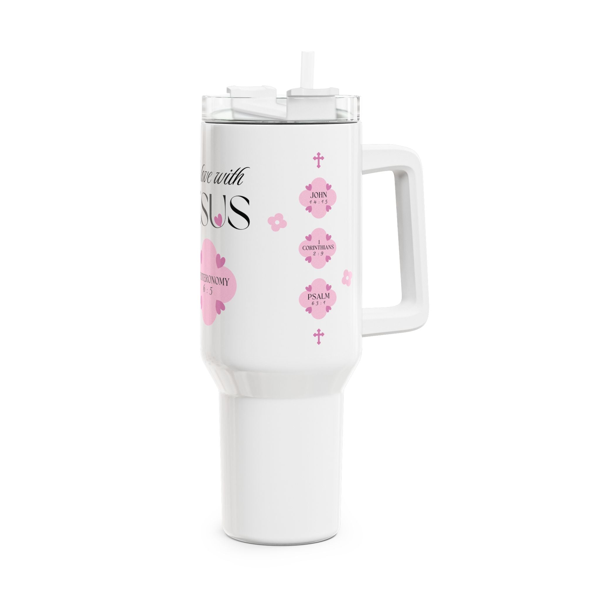 In Love with Jesus | Tumbler | Precious Pink, 40oz.