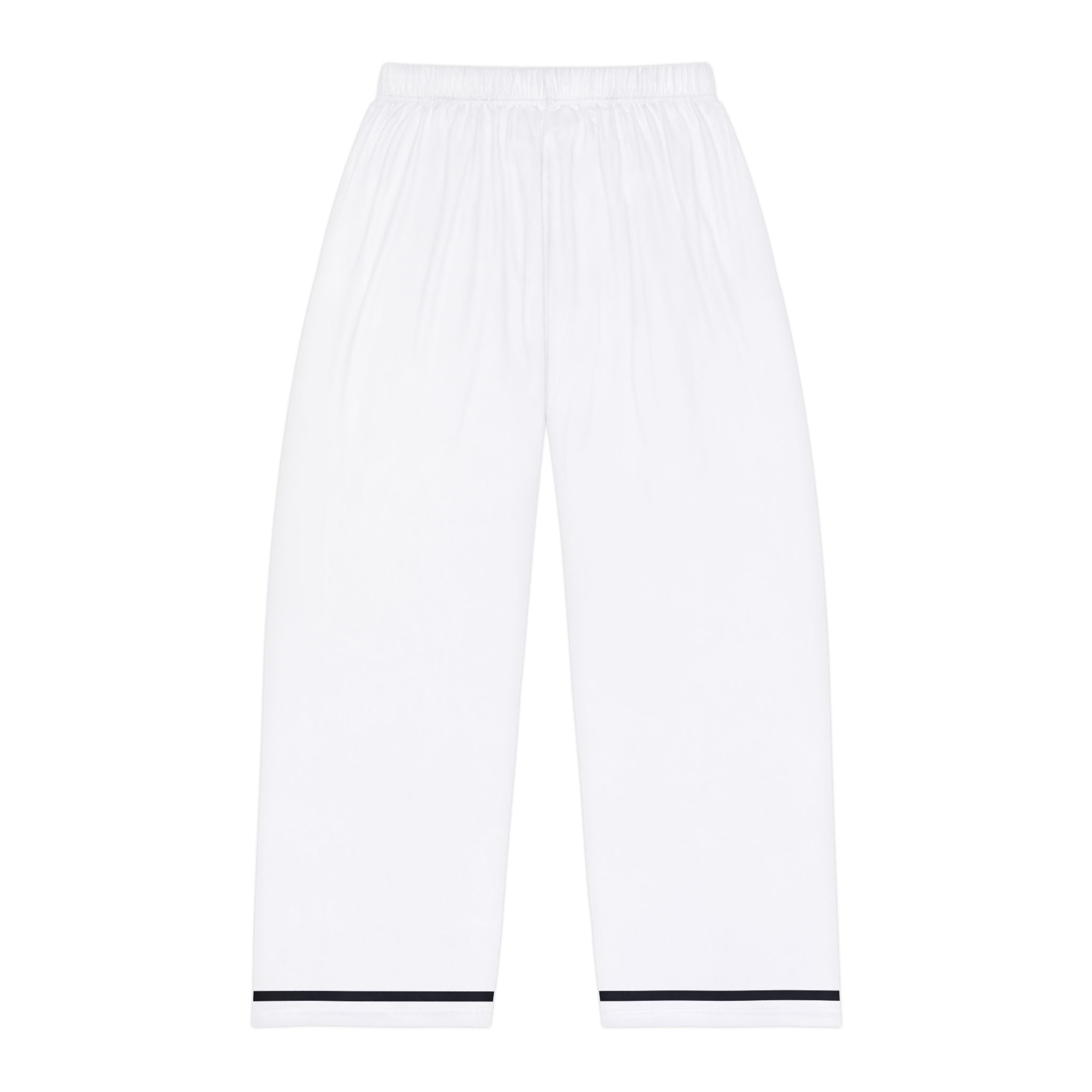 Touch of Christ Crest | White Pajama Bottoms | Black-lined