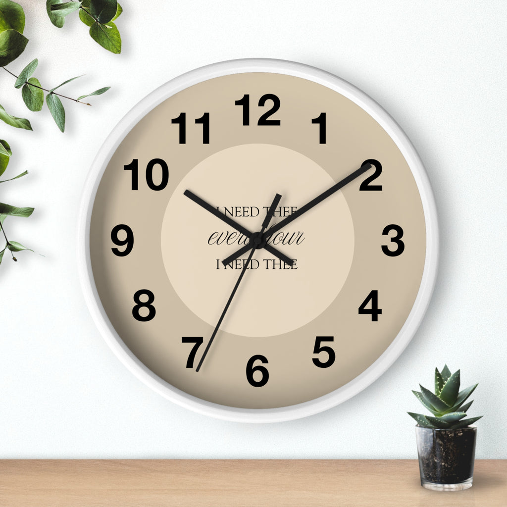I Need Thee Every Hour | Wall Clock