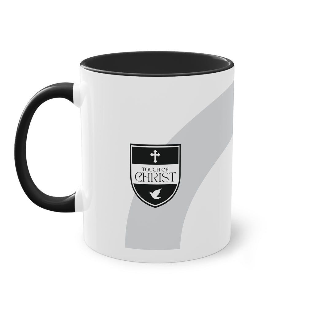 Touch of Christ Crest | Coffee Mug | Two-Tone