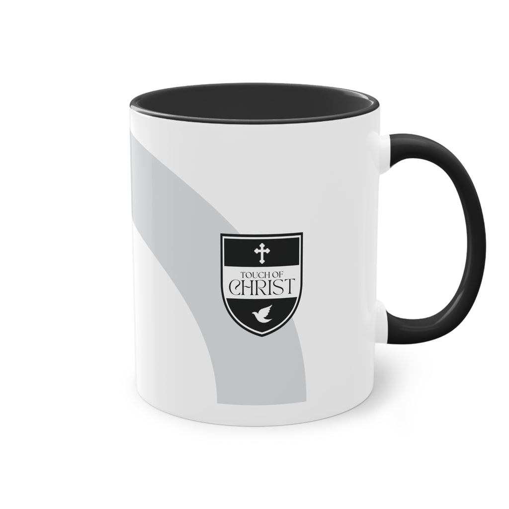 Touch of Christ Crest | Coffee Mug | Two-Tone