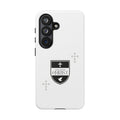Touch of Christ Crest | Galaxy S26 Case | Pearl White