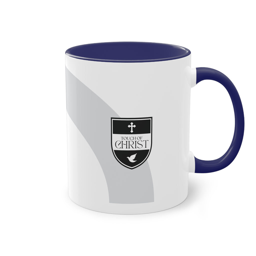 Touch of Christ Crest | Coffee Mug | Two-Tone