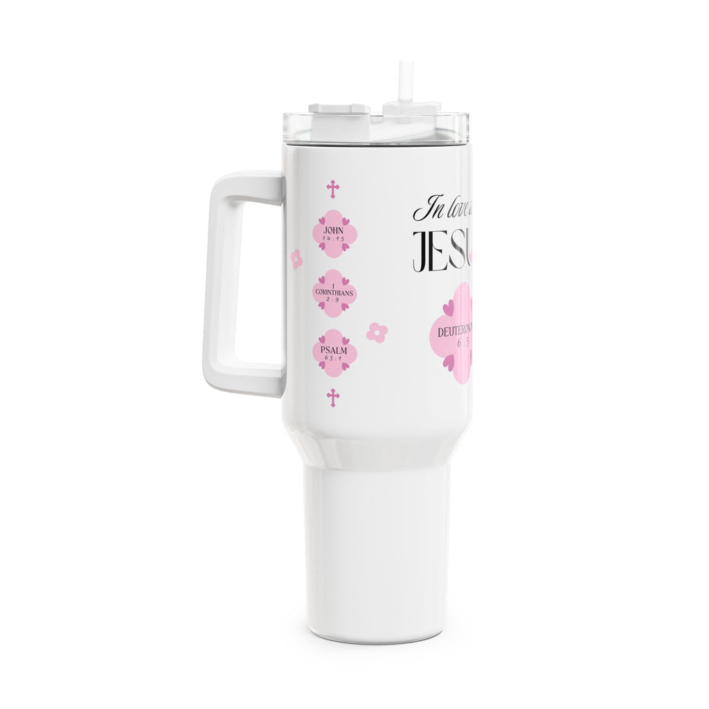 In Love with Jesus | Tumbler | Precious Pink, 40oz.