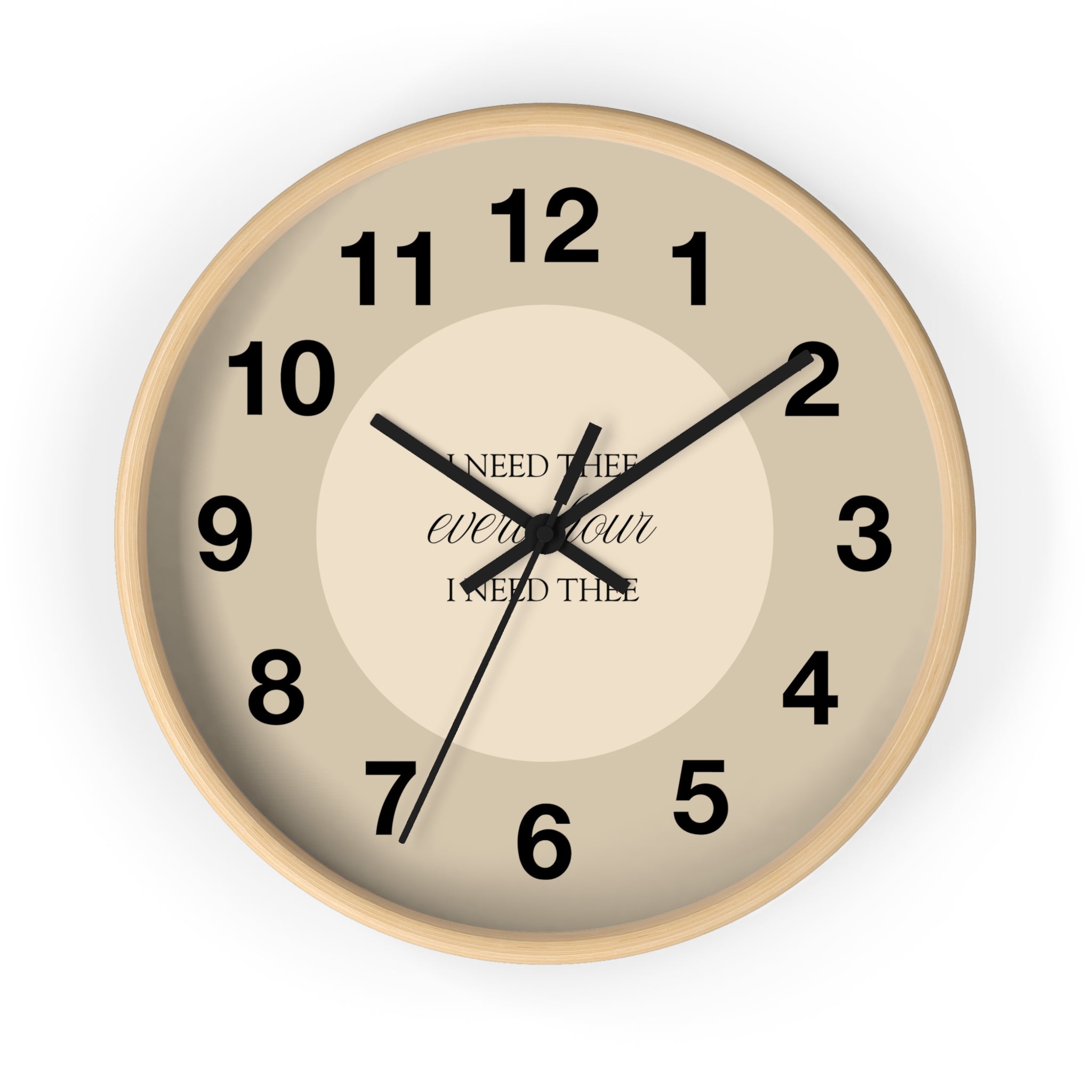 I Need Thee Every Hour | Wall Clock