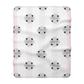 Psalms 91:4 | Sherpa Fleece Blanket | Precious Pink