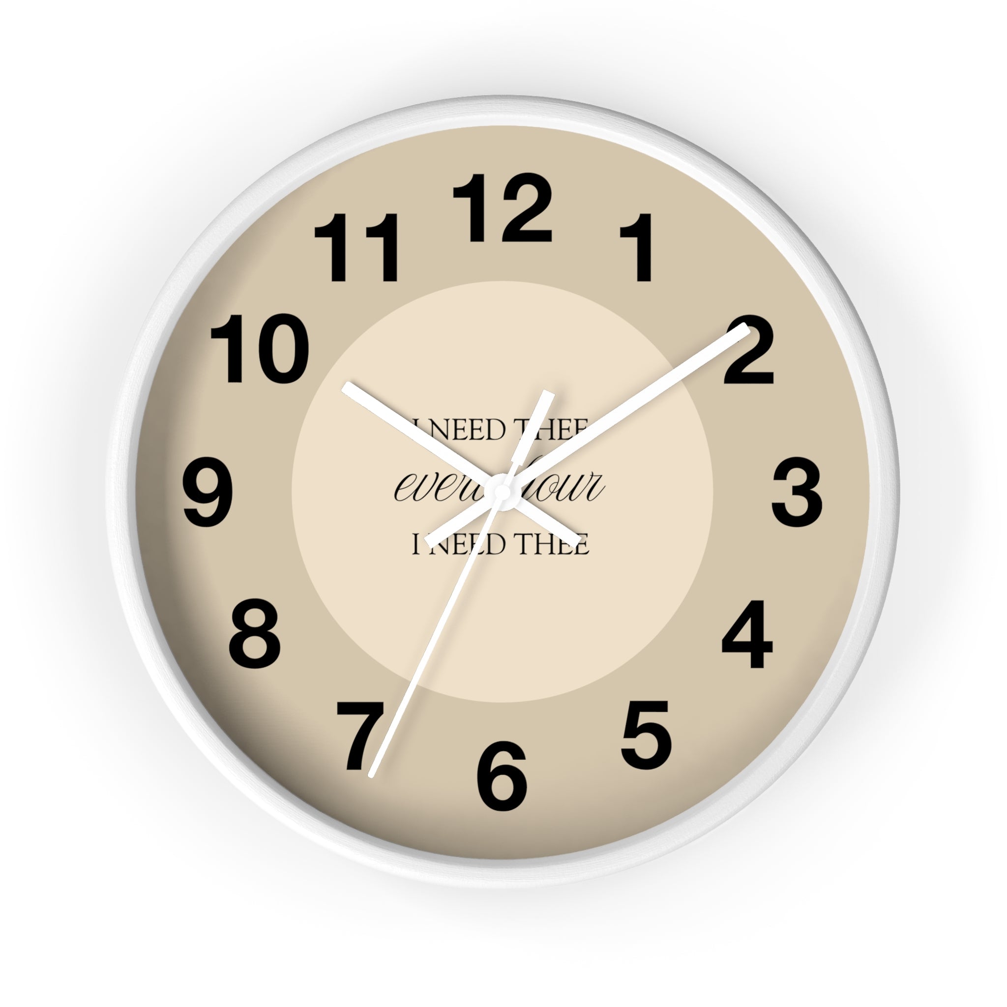 I Need Thee Every Hour | Wall Clock