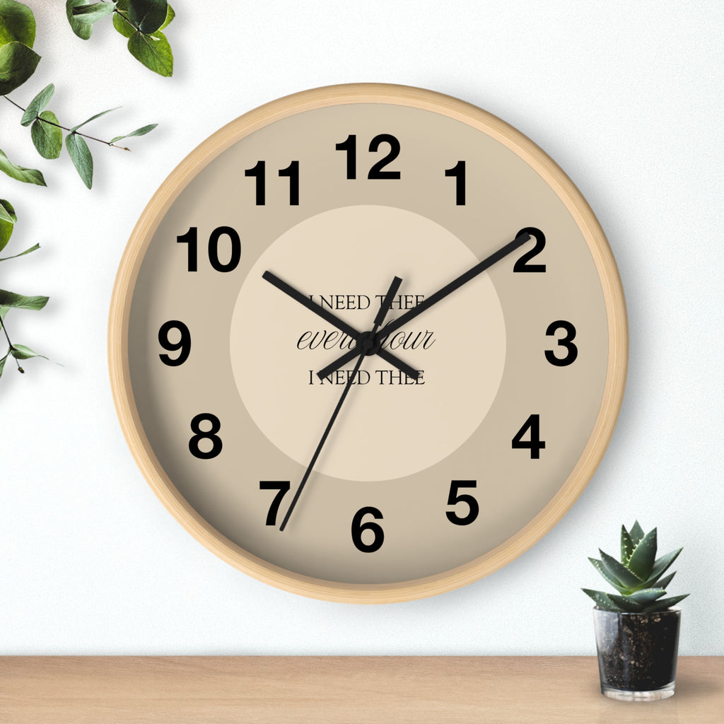 I Need Thee Every Hour | Wall Clock