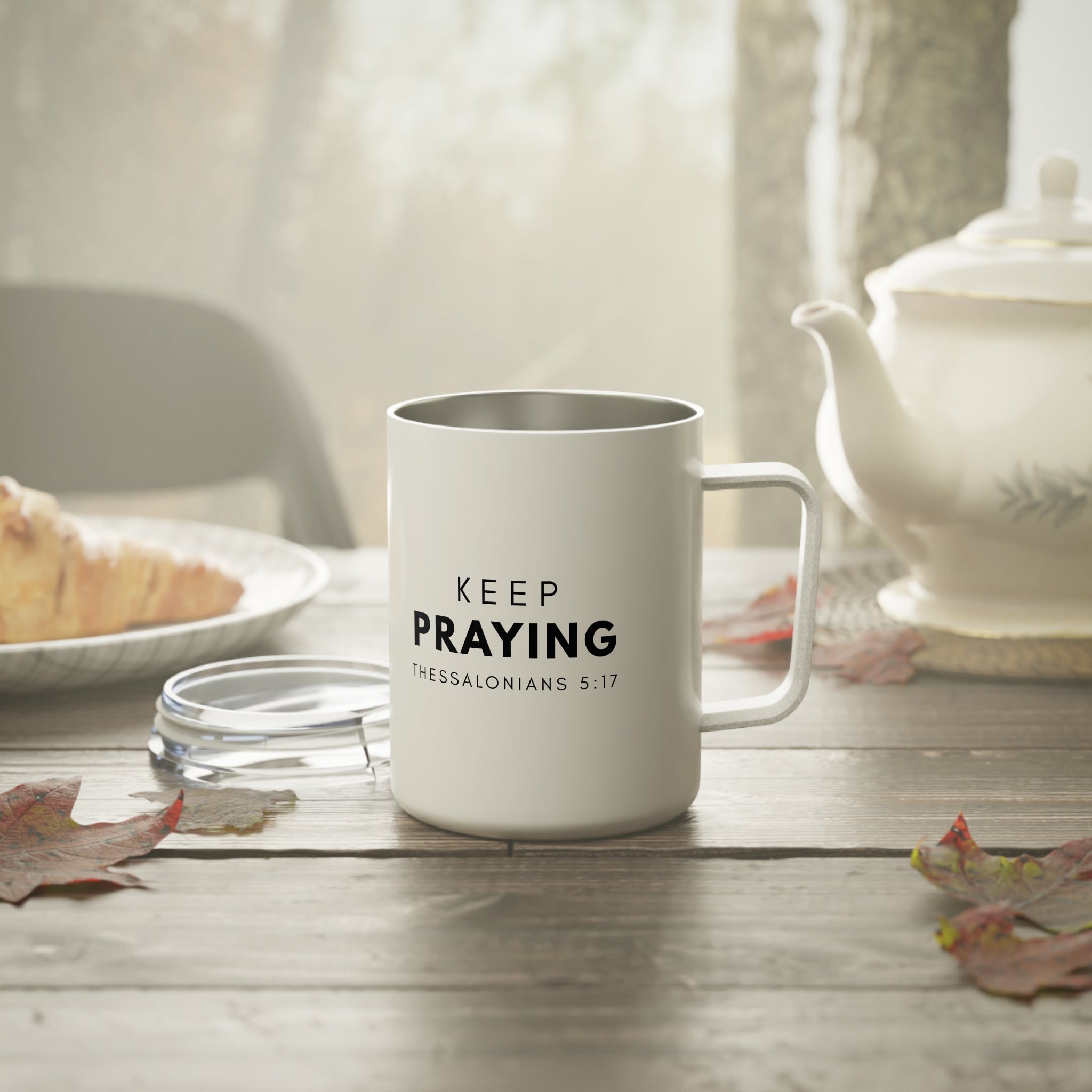 Keep Praying | Insulated Mug, 10oz.