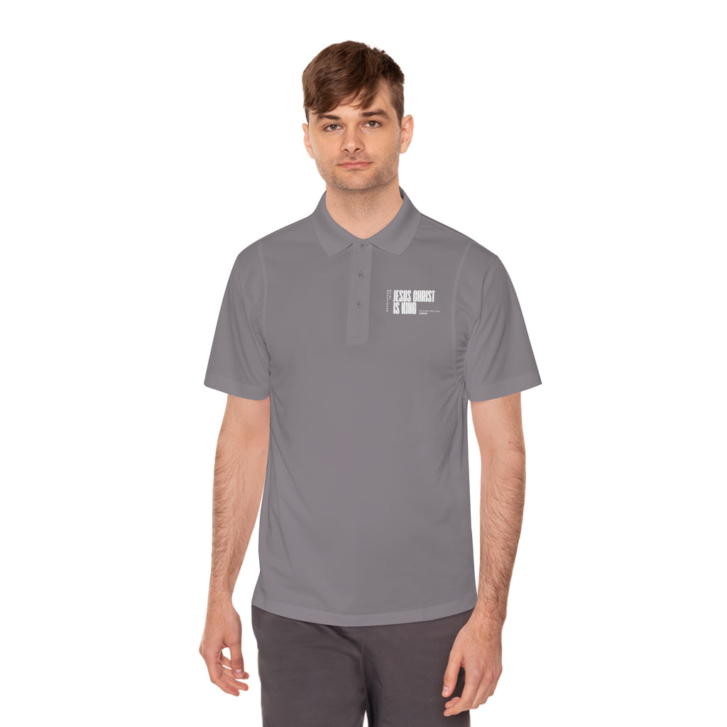 Jesus Is King | Mens Performance Polo