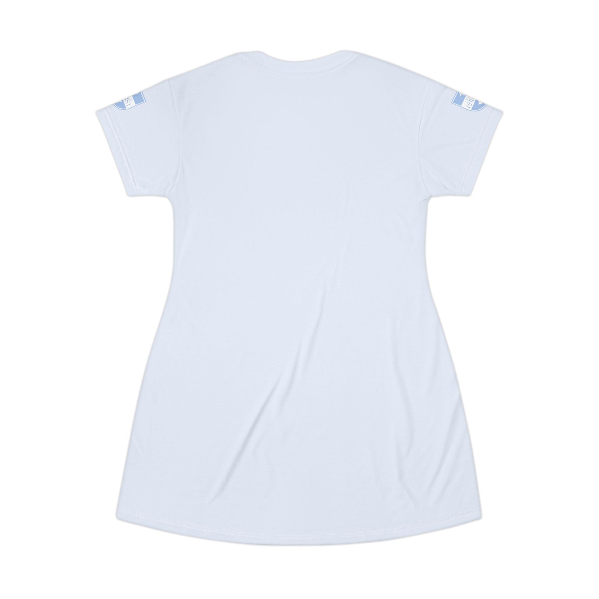 I Am Loved By You | Womens Pajama Tshirt Dress | Sky Blue