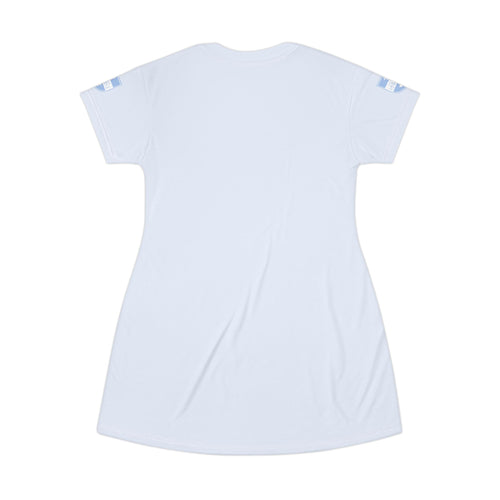 I Am Loved By You | Womens Pajama Tshirt Dress | Sky Blue