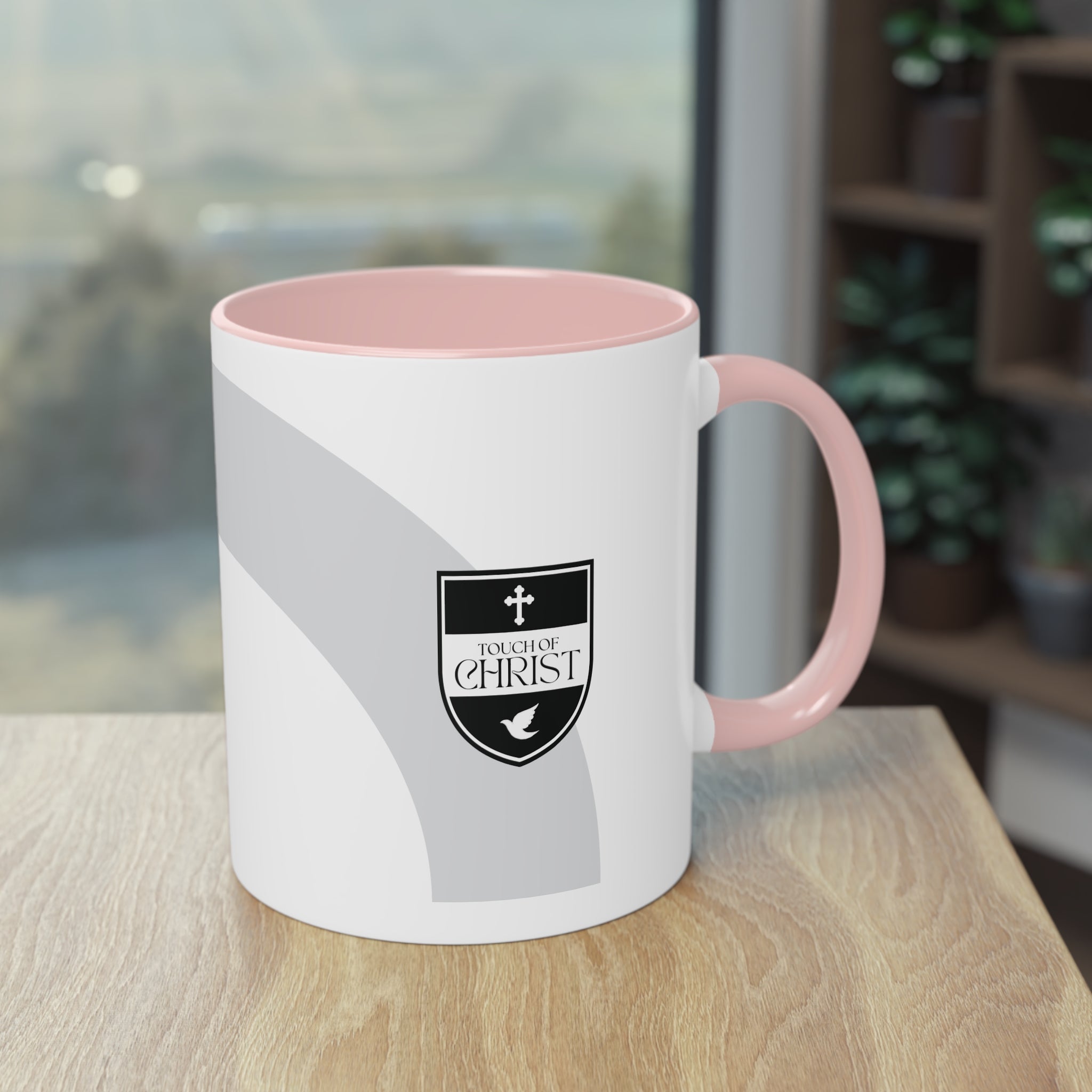 Touch of Christ Crest | Coffee Mug | Two-Tone