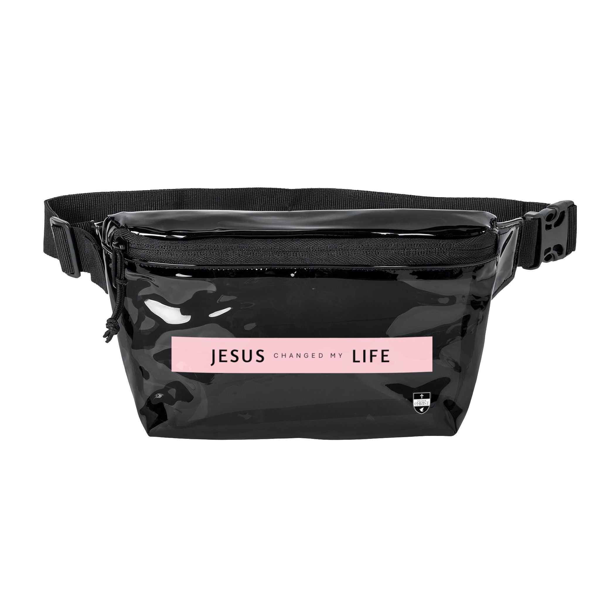 Jesus Changed My Life | Clear or Black PVC Waist Bag