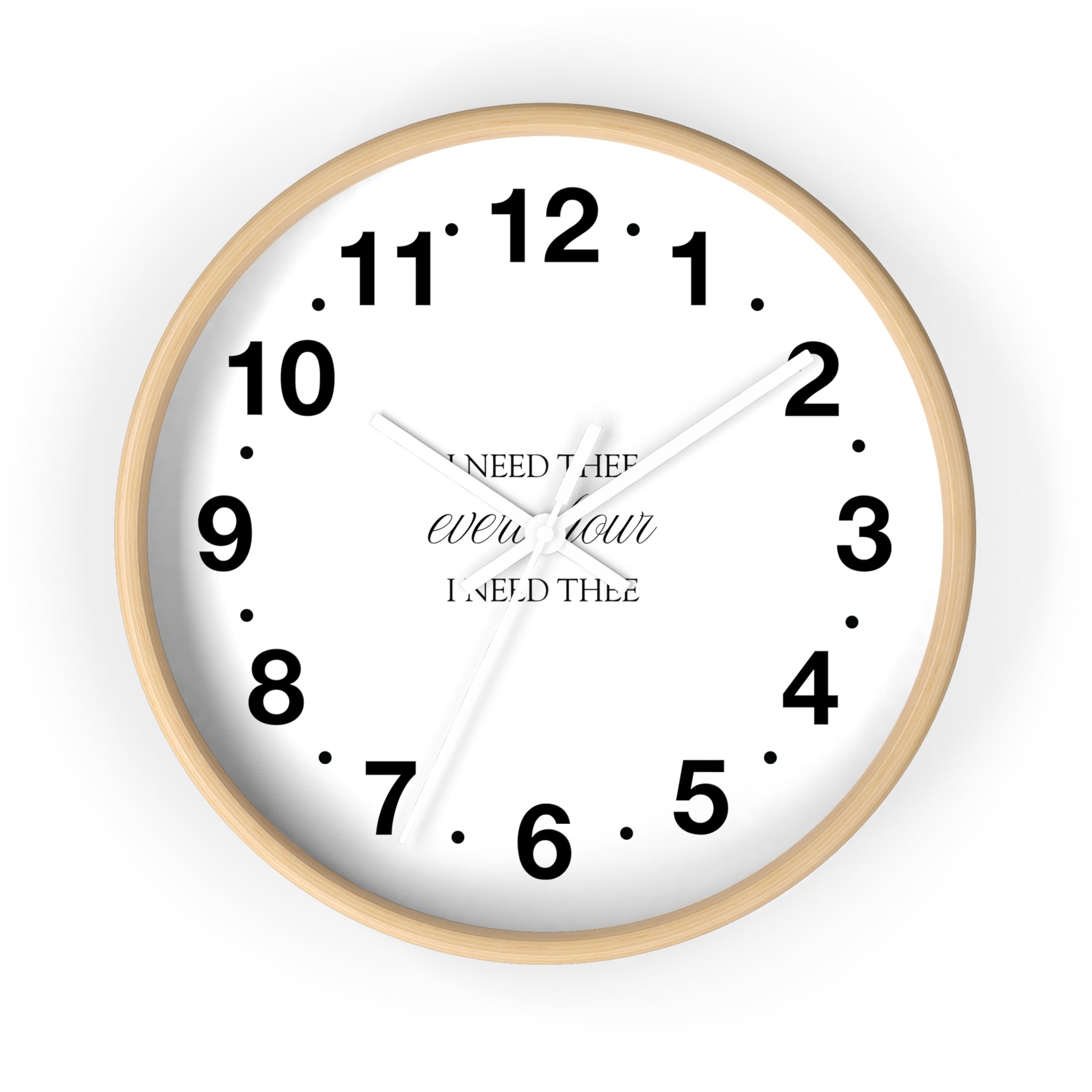 I Need Thee Every Hour | Wall Clock