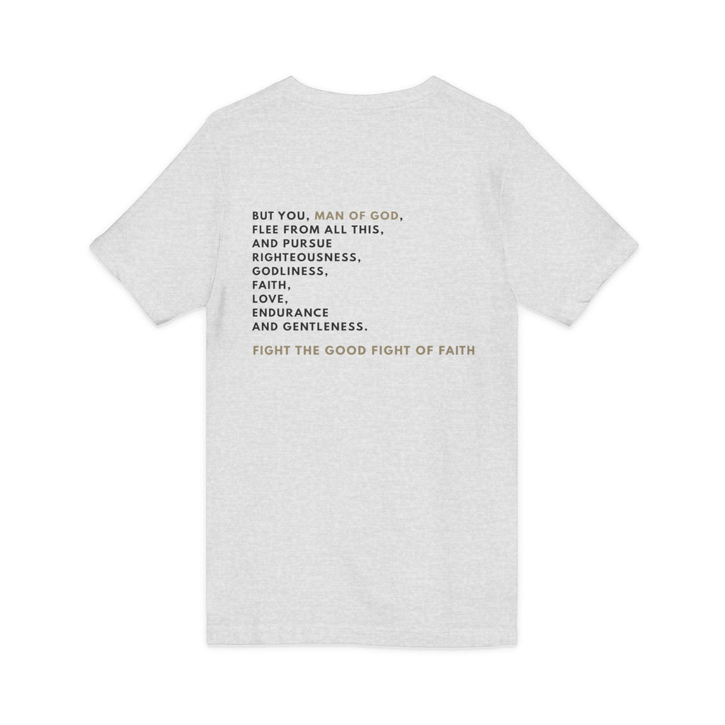 Keep the Faith | Mens White Tee | V Neck
