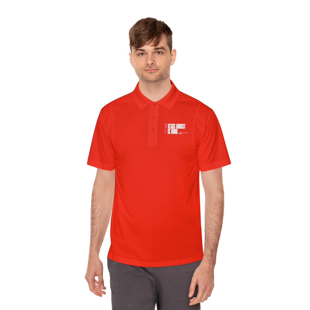 Jesus Is King | Mens Performance Polo
