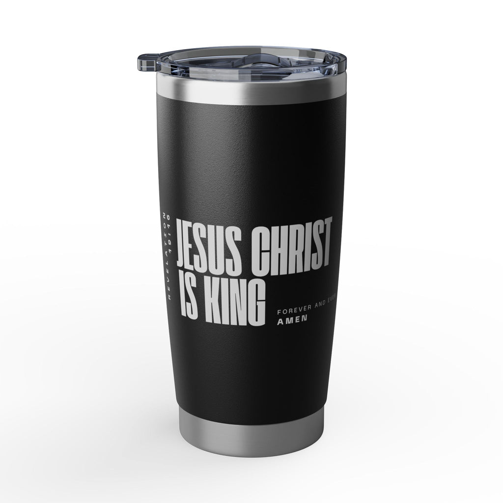 Jesus Is King | Tumbler, 20oz. | Bold Black