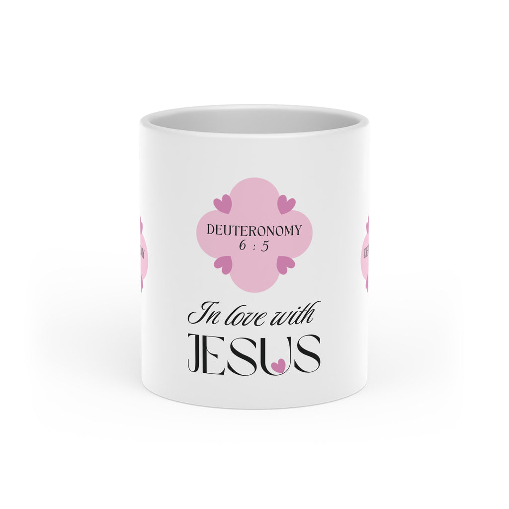 In Love with Jesus | Coffee Mug | Precious Pink