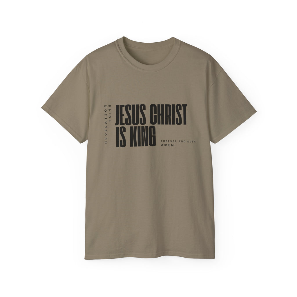 Jesus Is King | Mens Tee | Scoop Neck