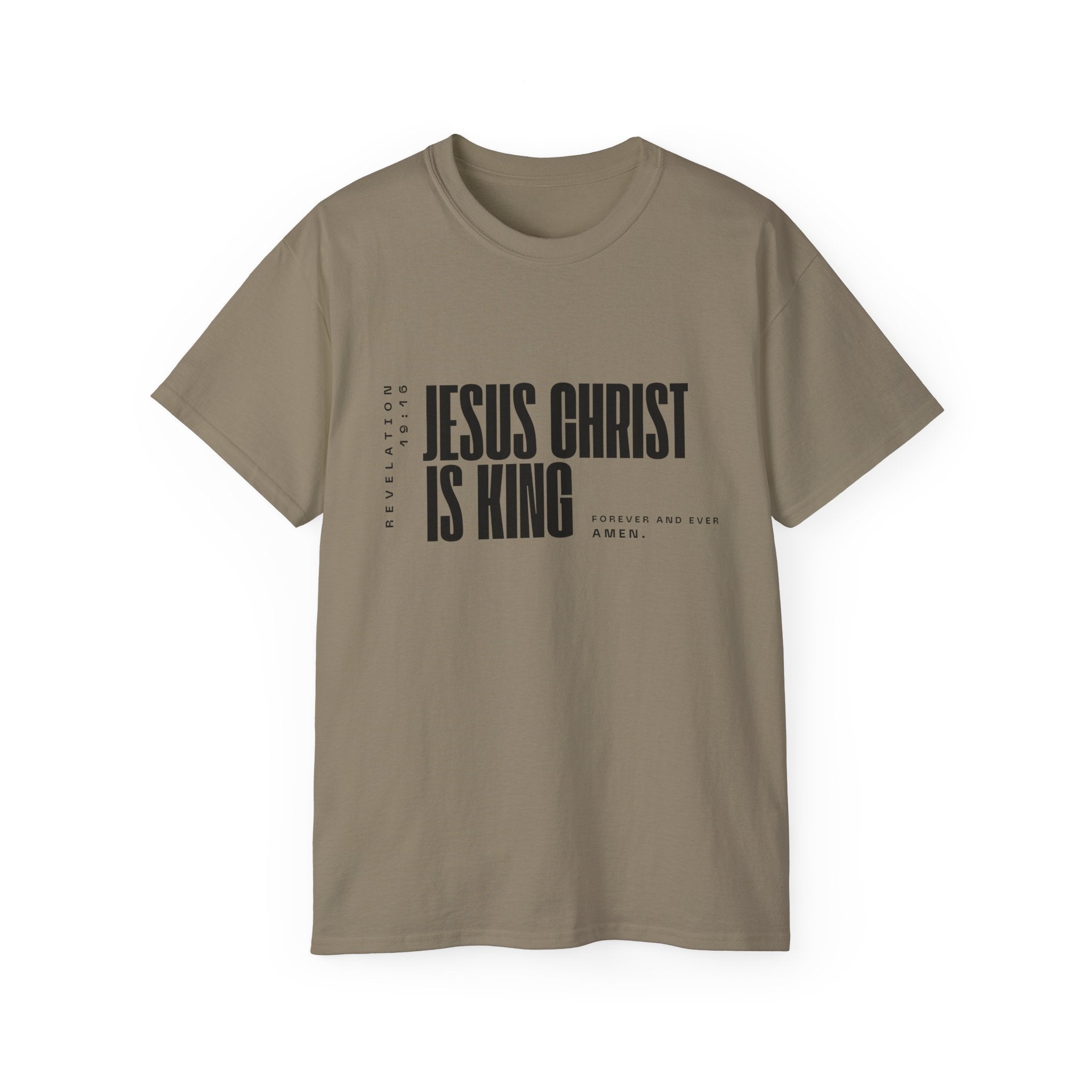 Jesus Is King | Mens Tee | Scoop Neck