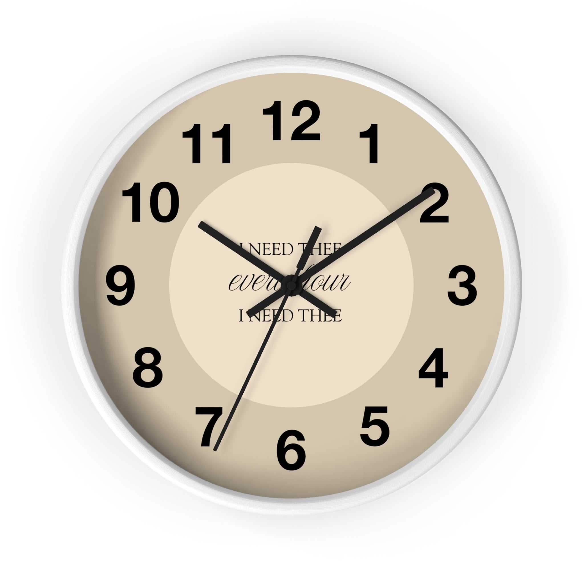 I Need Thee Every Hour | Wall Clock