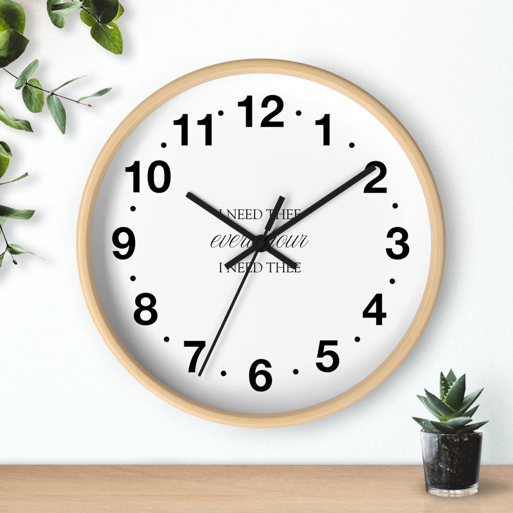 I Need Thee Every Hour | Wall Clock