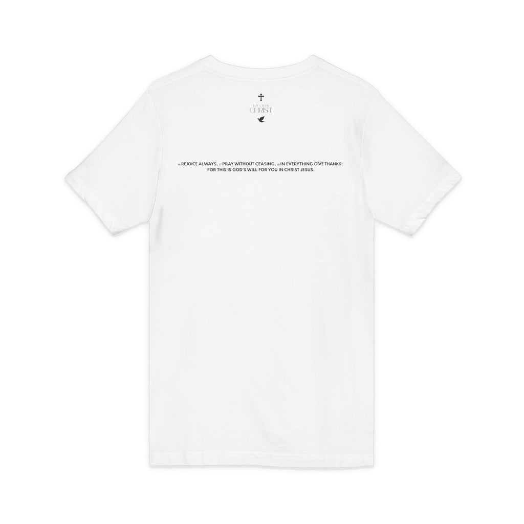 Keep Praying | Mens White Tee | V Neck