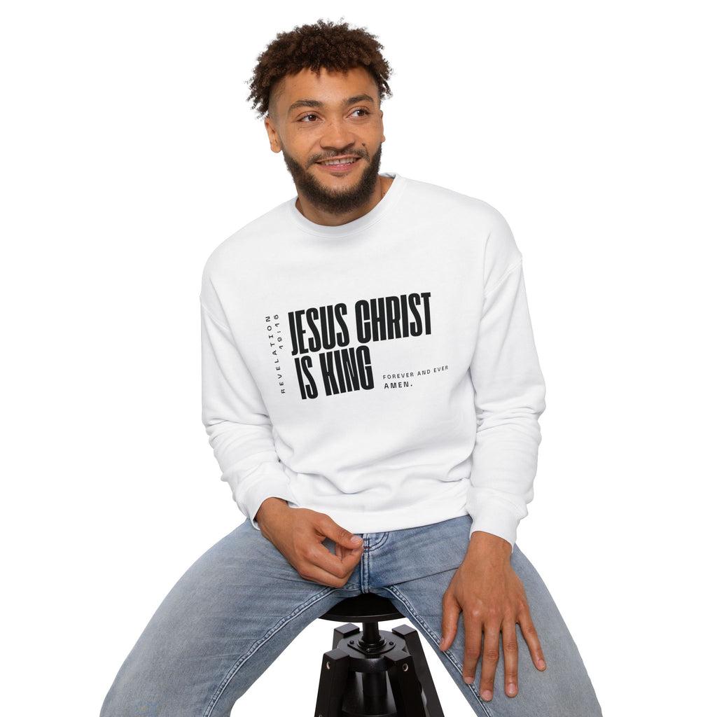 Jesus Is King | Unisex Sweatshirt | White