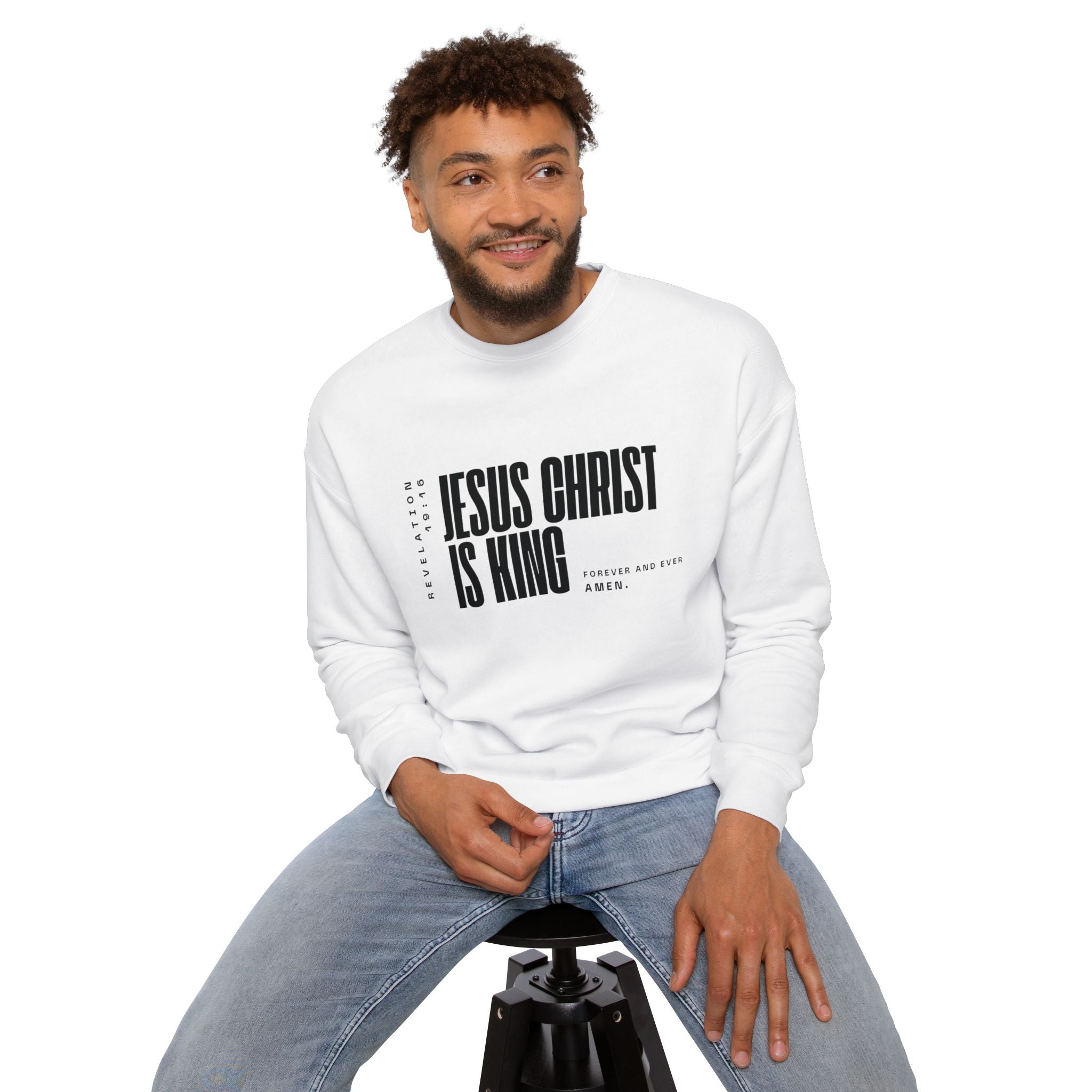 Jesus Is King | Unisex Sweatshirt | White
