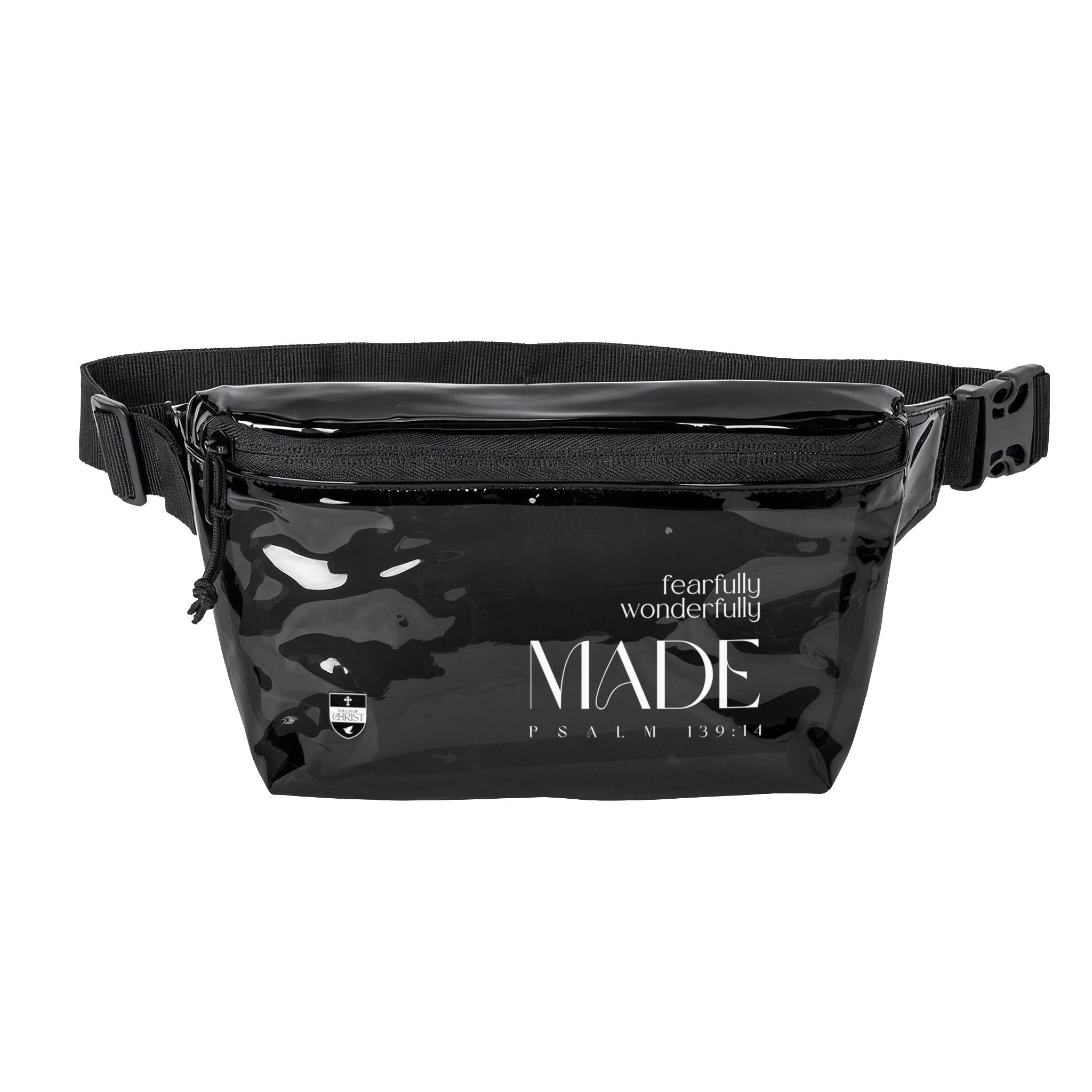 Fearfully & Wonderfully Made Fanny Pack | Clear or Black PVC Waist Bag