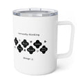 Philippians 4:8 | Insulated Mug, 10oz. | Pearl White