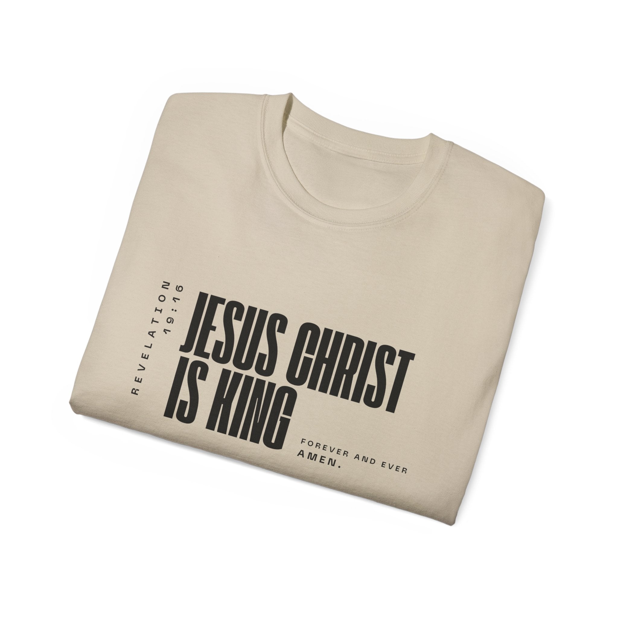 Jesus Is King | Mens Tee | Scoop Neck