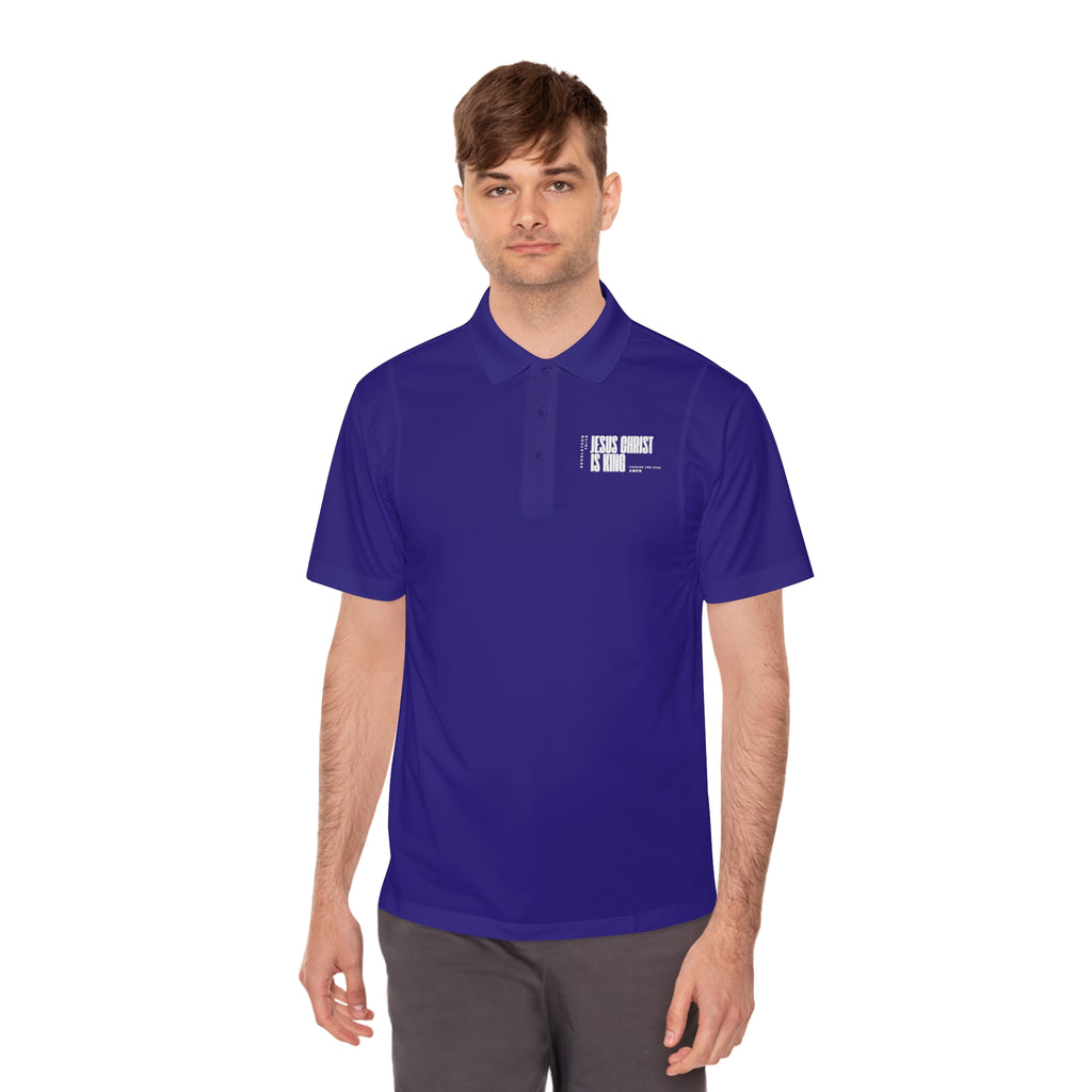 Jesus Is King | Mens Performance Polo